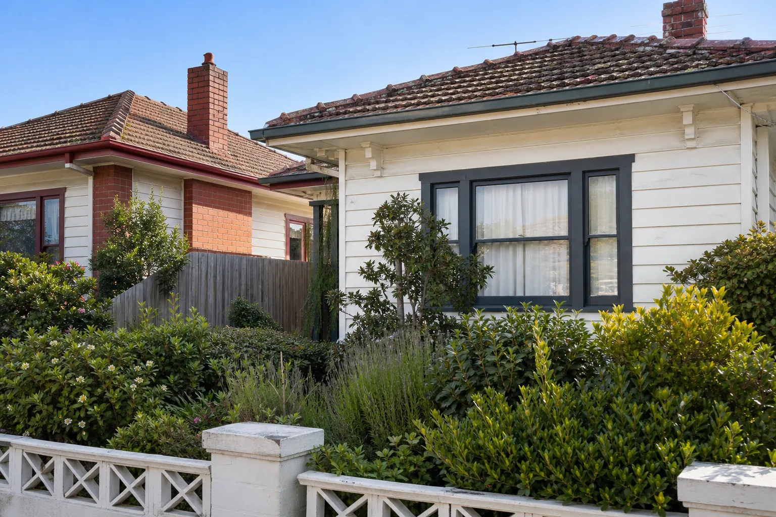 Period homes on a street in Highton, Geelong