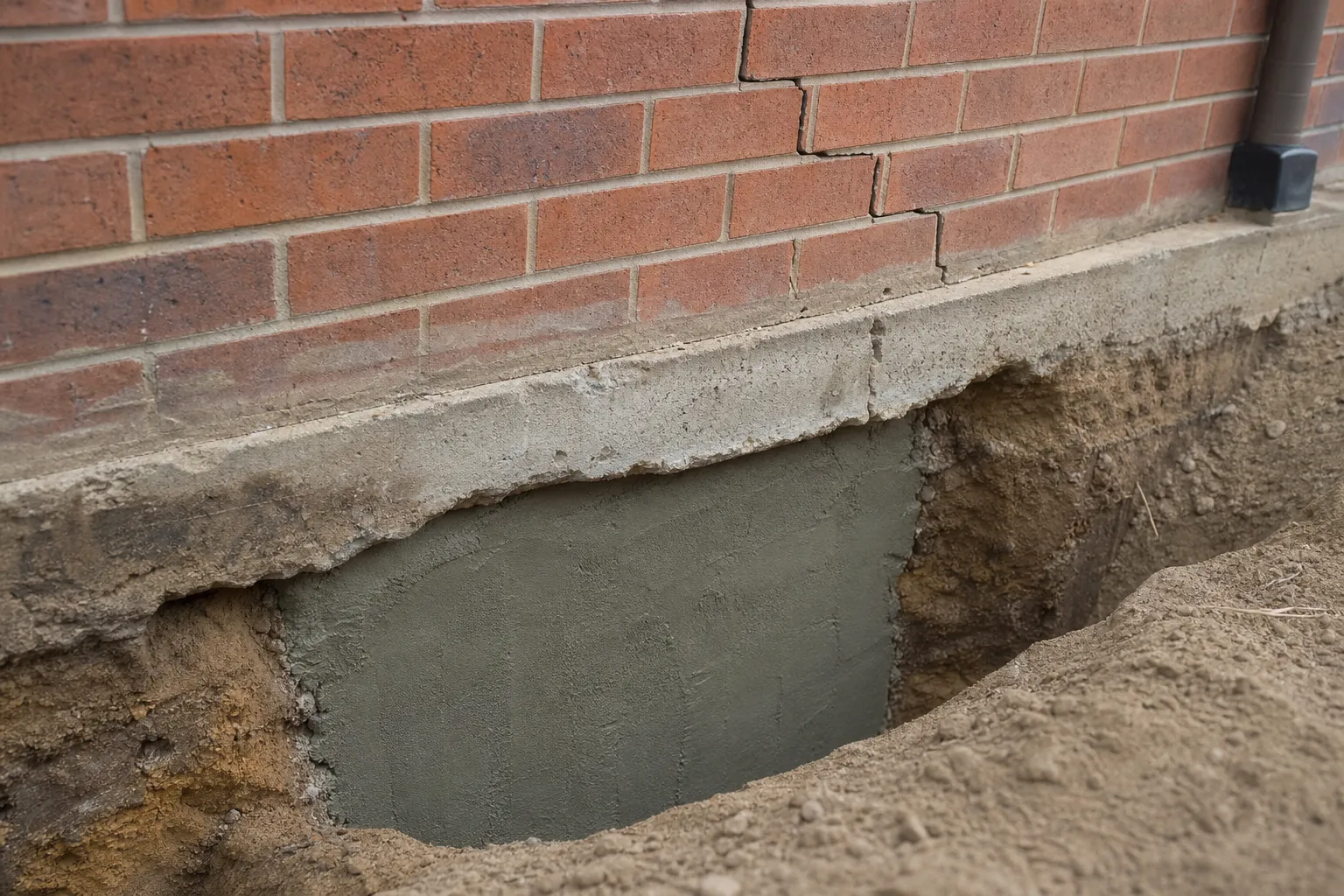 Underpinning work under a raised Geelong home
