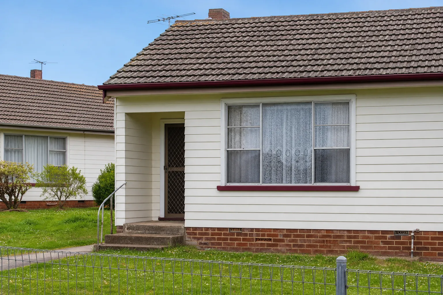 Period homes on a street in Whittington, Geelong